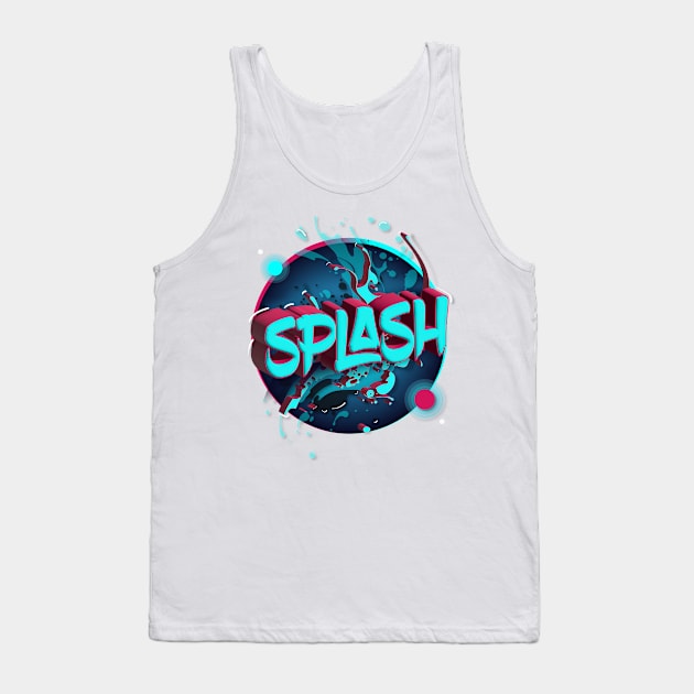 The Splash Circle Tank Top by euiarts